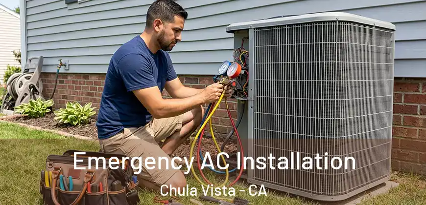  Emergency AC Installation Chula Vista - CA
